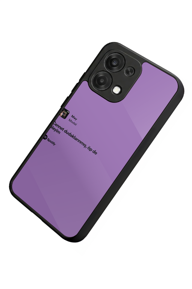 Oppo A6 Pro Uyumlu Sarki Sozleri Tasarımlı Glossy Premium Kılıf