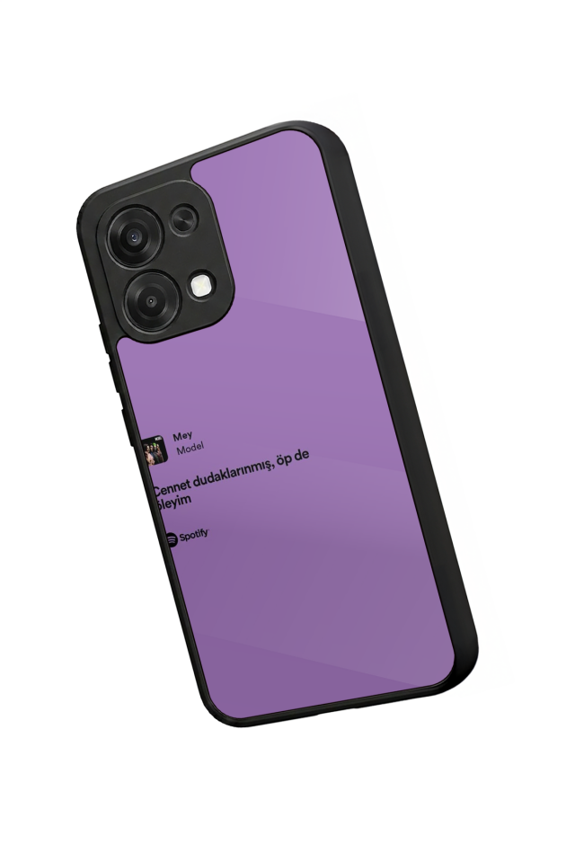 Oppo A6 Pro Uyumlu Sarki Sozleri Tasarımlı Glossy Premium Kılıf