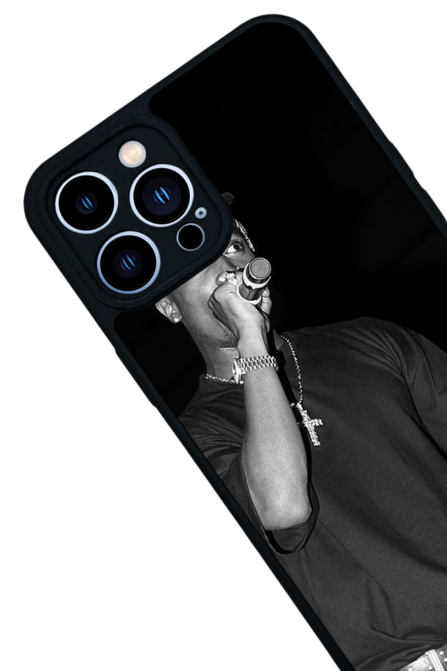 iPhone 13 Pro Max Uyumlu Tupac Tasarımlı Glossy Premium Kılıf