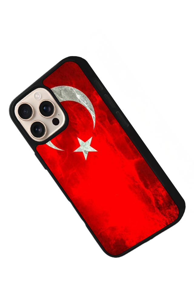 iPhone 16 Pro Max Uyumlu TürkBayragi Tasarımlı Glossy Premium Kılıf