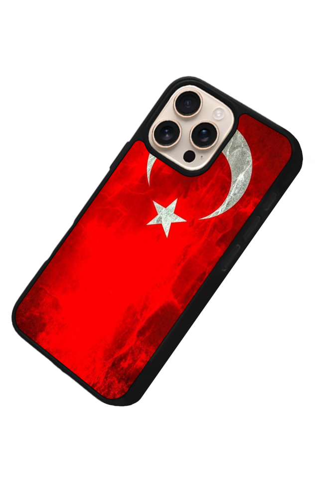 iPhone 16 Pro Max Uyumlu TürkBayragi Tasarımlı Glossy Premium Kılıf
