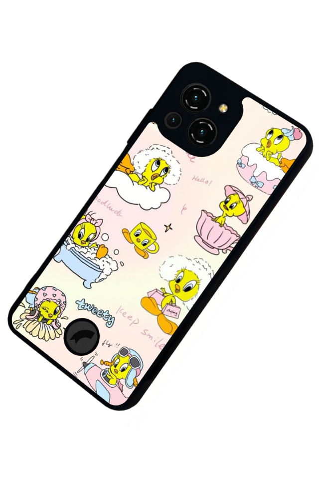 Reeder S23 Pro Max Uyumlu tweety Tasarımlı Glossy Premium Kılıf