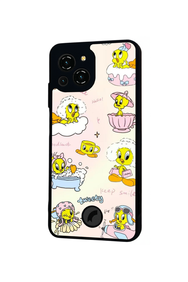 Reeder S23 Pro Max Uyumlu tweety Tasarımlı Glossy Premium Kılıf