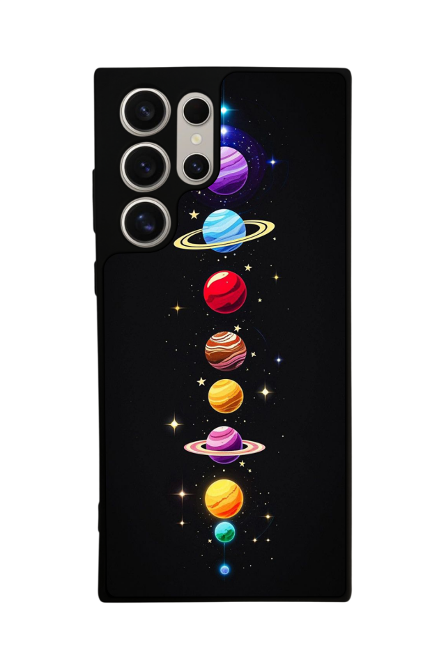 Samsung Galaxy S23 Ultra Uyumlu Uzay Tasarımlı Glossy Premium Kılıf