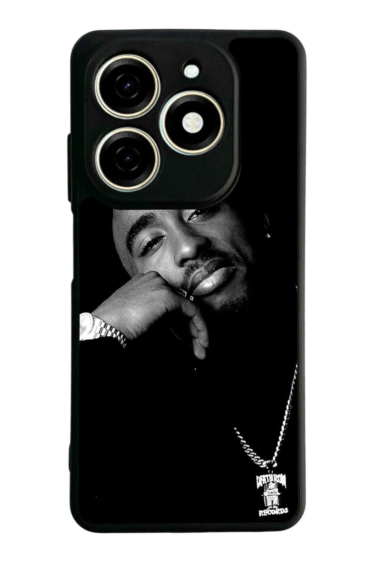 Tecno Spark 20/20C Uyumlu Tupac Tasarımlı Glossy Premium Kılıf