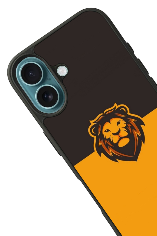 iPhone 16 Plus Uyumlu Aslan Tasarımlı Glossy Premium Kılıf