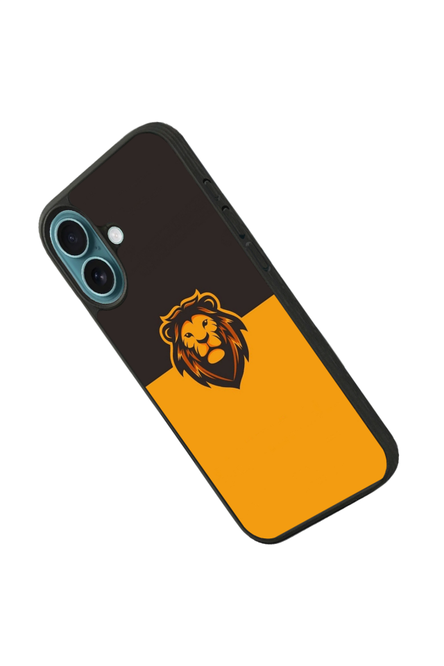 iPhone 16 Plus Uyumlu Aslan Tasarımlı Glossy Premium Kılıf