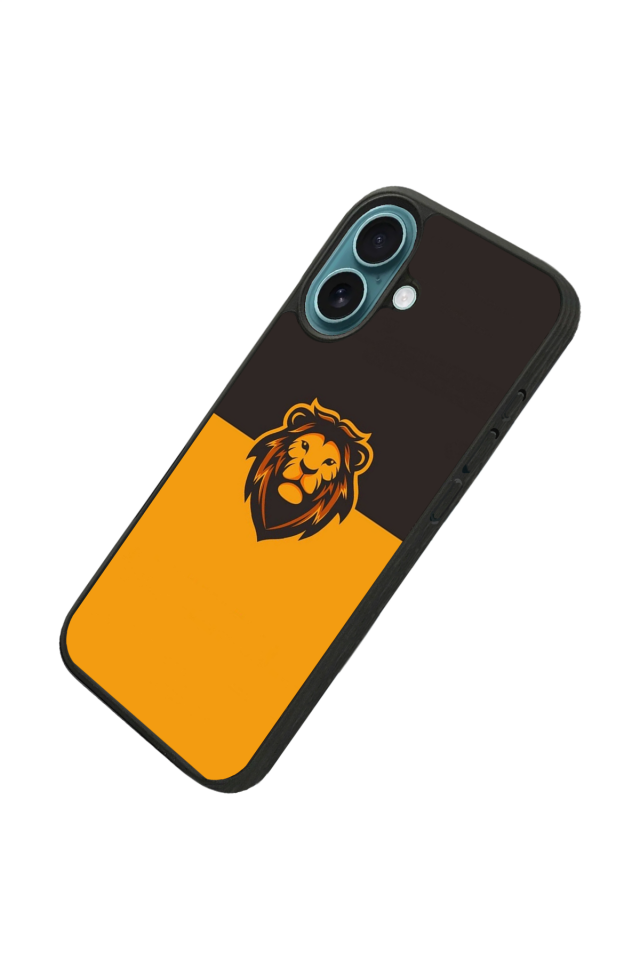 iPhone 16 Plus Uyumlu Aslan Tasarımlı Glossy Premium Kılıf