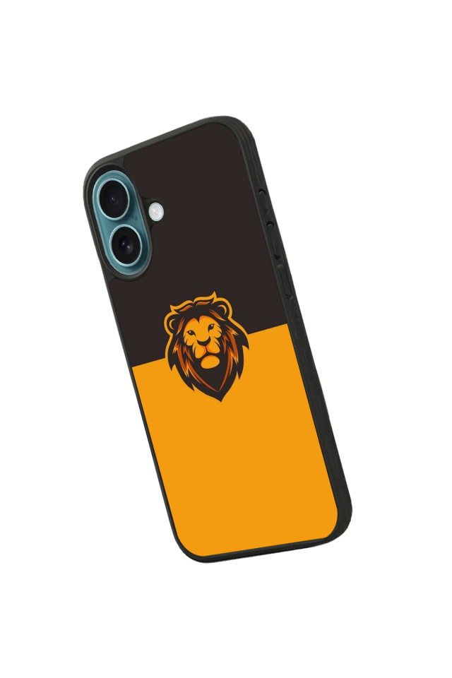 iPhone 16 Plus Uyumlu Aslan Tasarımlı Glossy Premium Kılıf