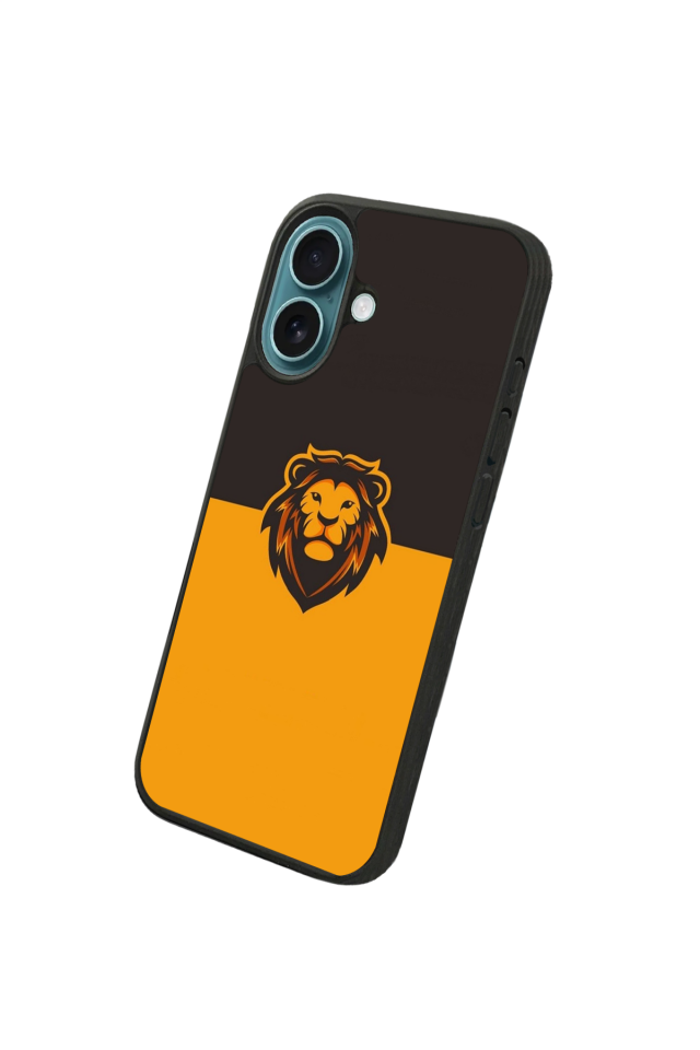 iPhone 16 Plus Uyumlu Aslan Tasarımlı Glossy Premium Kılıf