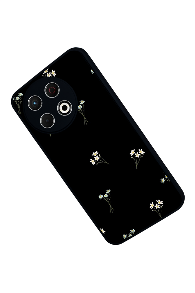 Tecno Spark 30 Pro Uyumlu Cicek Tasarımlı Glossy Premium Kılıf