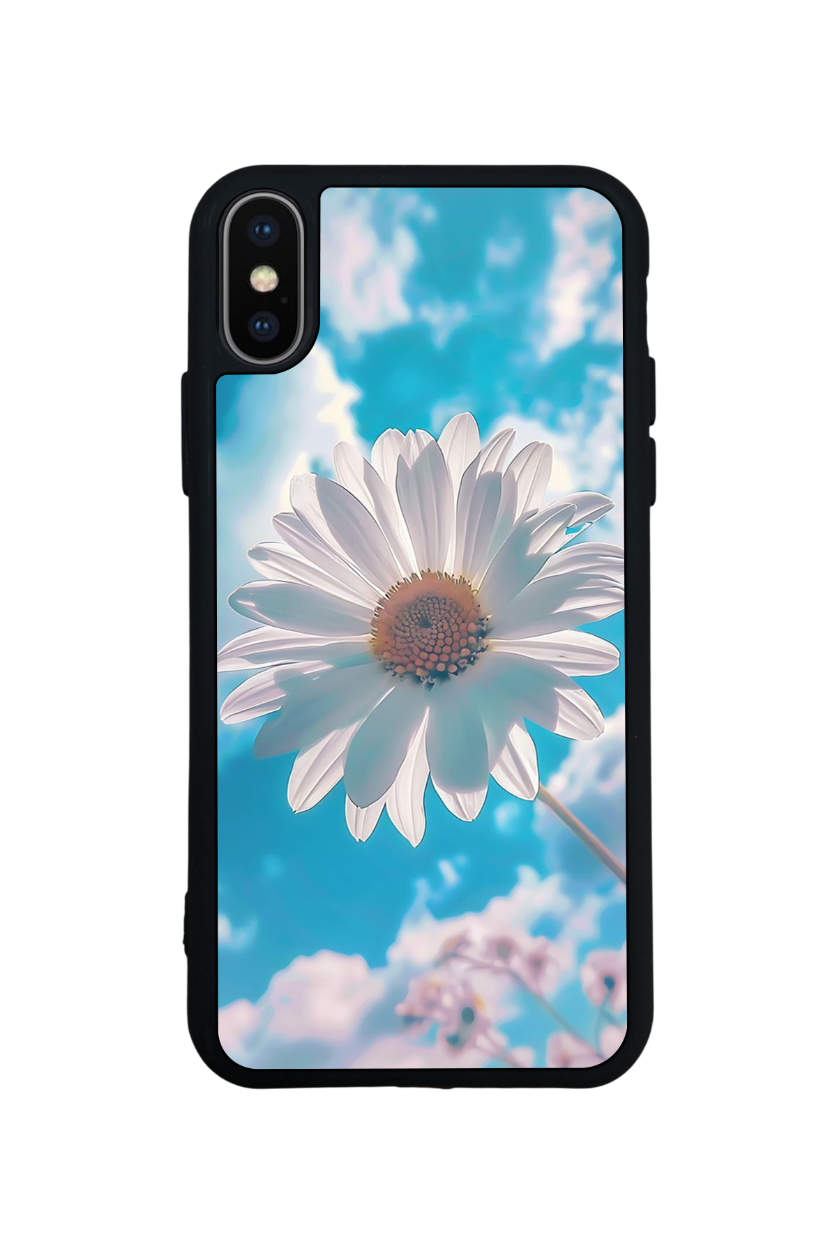 iPhone X/ XS Uyumlu Cicek Tasarımlı Glossy Premium Kılıf