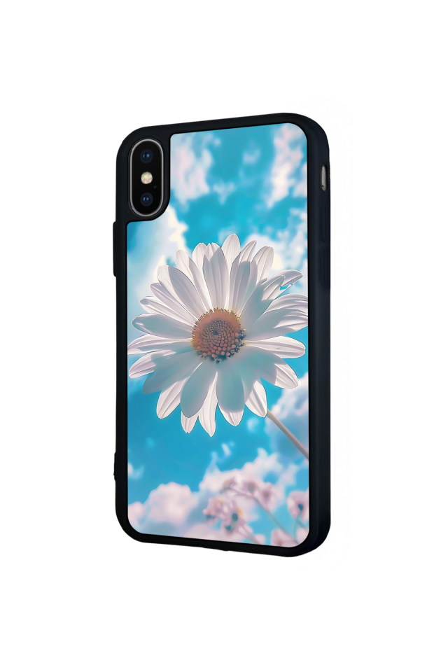 iPhone X/ XS Uyumlu Cicek Tasarımlı Glossy Premium Kılıf