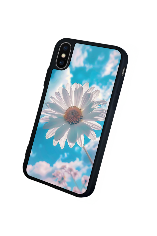 iPhone X/ XS Uyumlu Cicek Tasarımlı Glossy Premium Kılıf