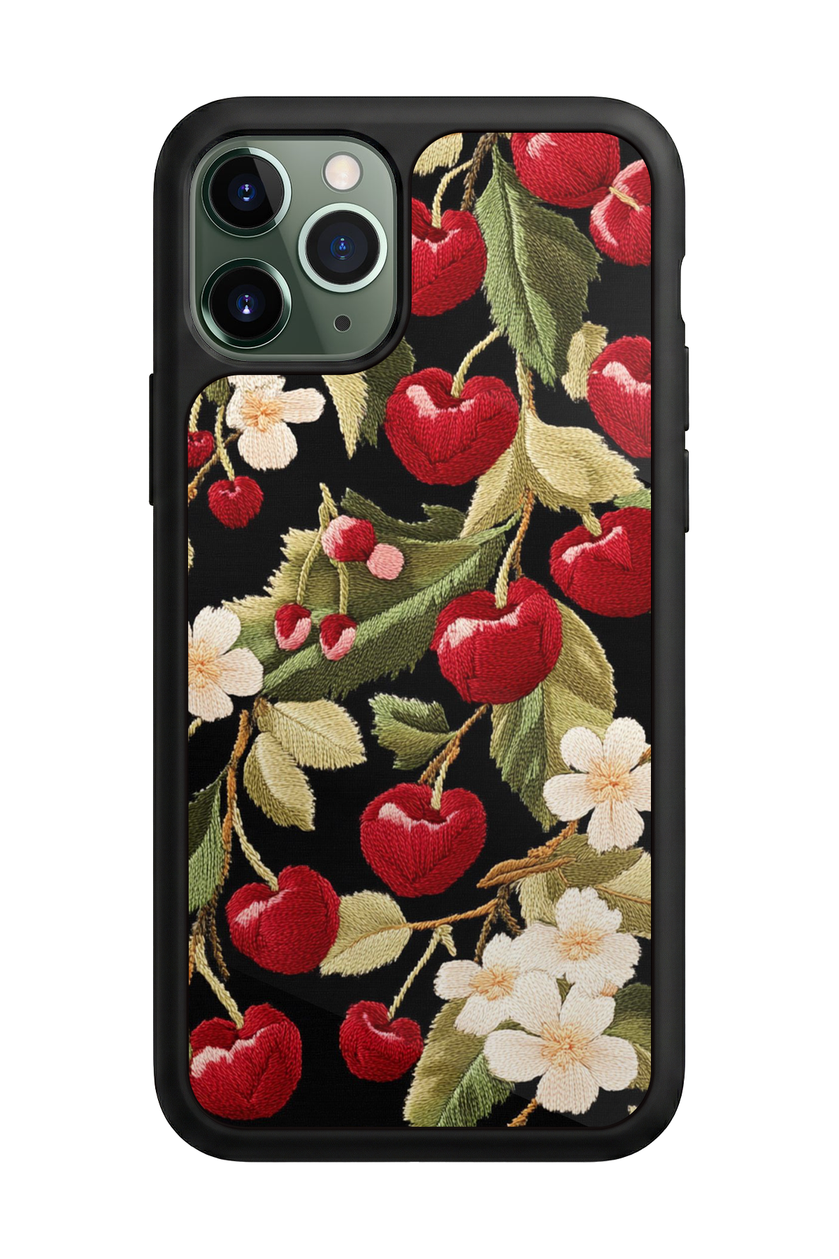 iPhone 11 Pro Max Uyumlu Floral Tasarımlı Glossy Premium Kılıf