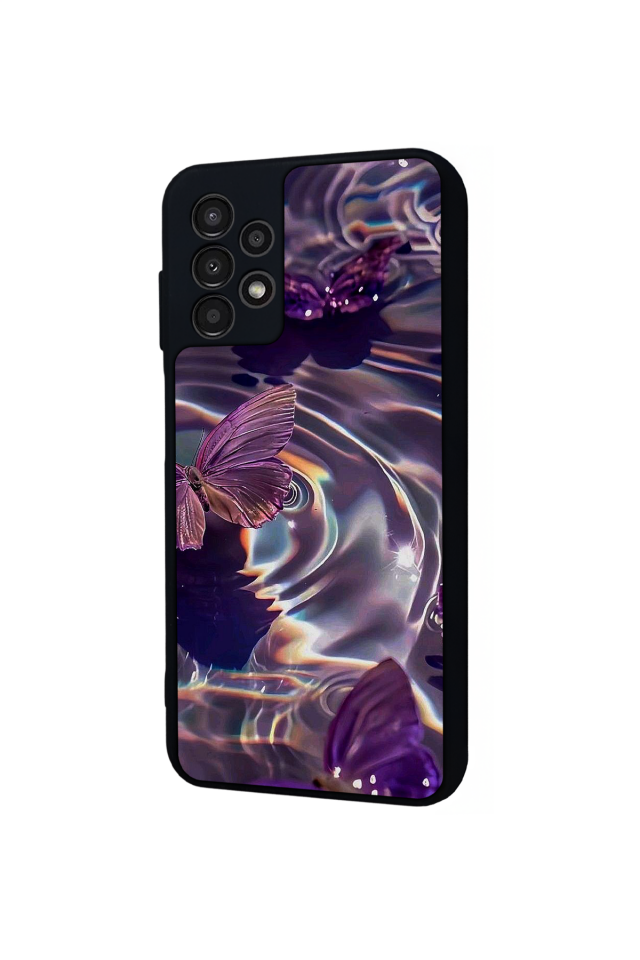Samsung Galaxy A13 Uyumlu Kelebek Tasarımlı Glossy Premium Kılıf