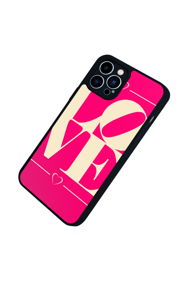 iPhone 12 Pro Max Uyumlu Love Tasarımlı Glossy Premium Kılıf