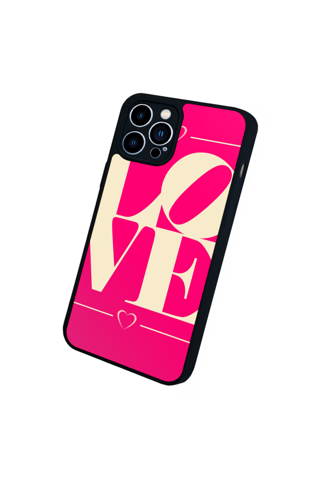 iPhone 12 Pro Max Uyumlu Love Tasarımlı Glossy Premium Kılıf