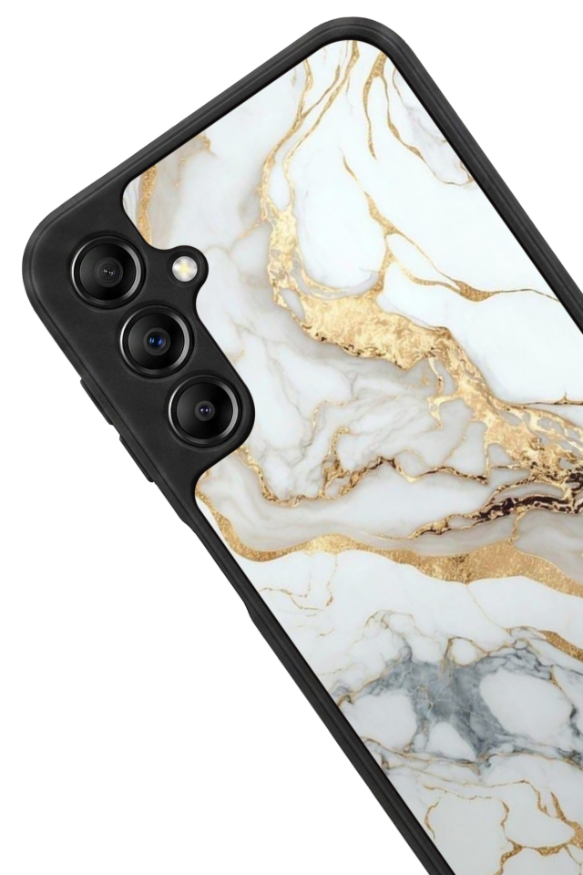 Samsung Galaxy A14 Uyumlu Mermer Marble Tasarımlı Glossy Premium Kılıf