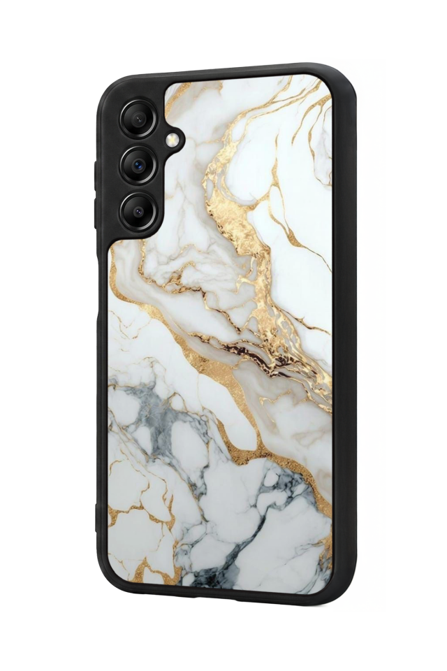 Samsung Galaxy A14 Uyumlu Mermer Marble Tasarımlı Glossy Premium Kılıf