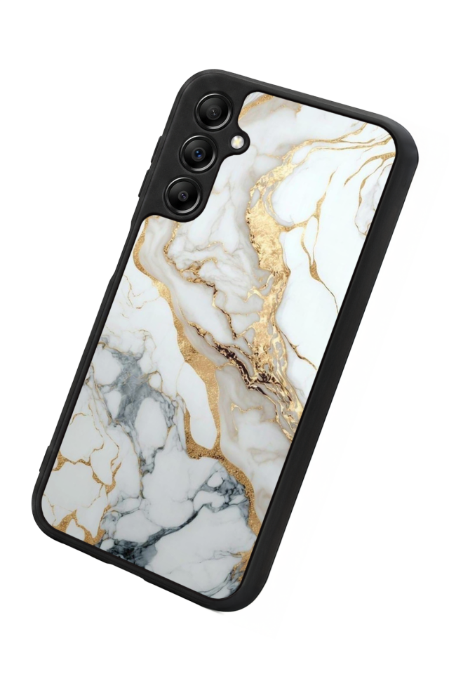 Samsung Galaxy A14 Uyumlu Mermer Marble Tasarımlı Glossy Premium Kılıf