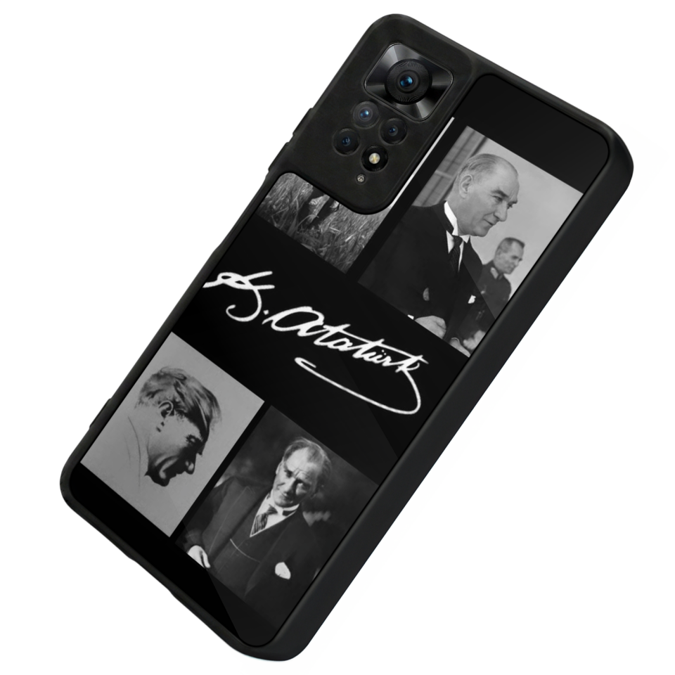 Xiaomi Redmi Note 12 Pro Uyumlu Mustafa Kemal Ataturk Tasarımlı Glossy Premium Kılıf