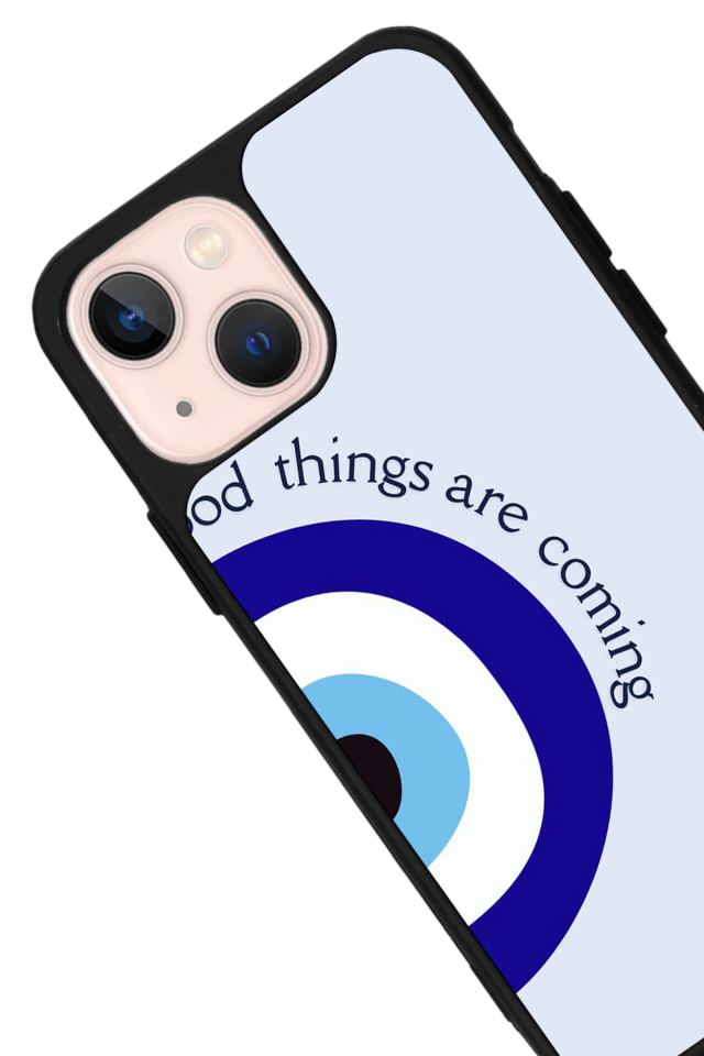 iPhone 14 Plus Uyumlu Nazar Tasarımlı Glossy Premium Kılıf