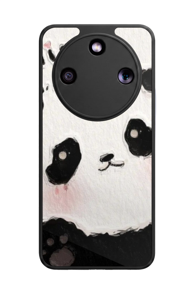 Honor Magic 8 Lite Uyumlu Panda Tasarımlı Glossy Premium Kılıf