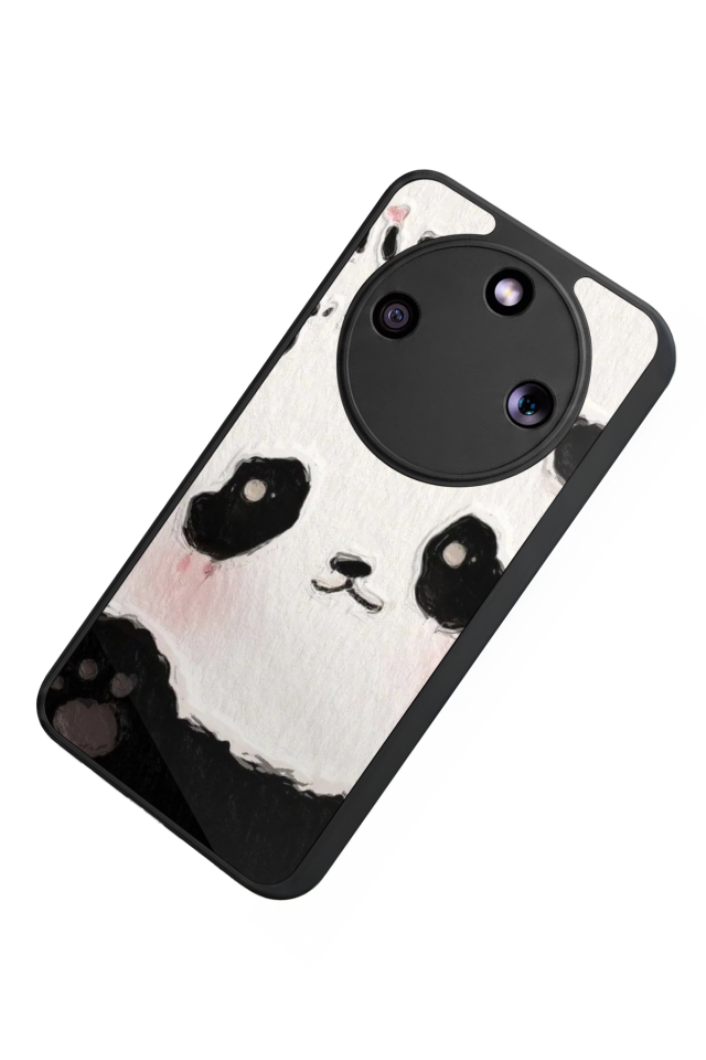 Honor Magic 8 Lite Uyumlu Panda Tasarımlı Glossy Premium Kılıf