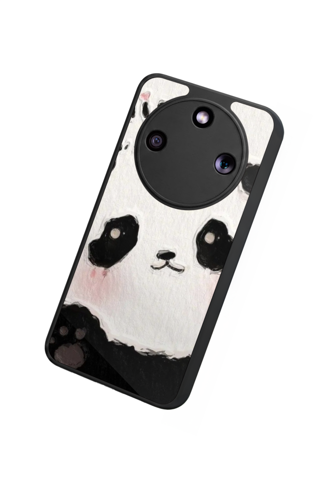 Honor Magic 8 Lite Uyumlu Panda Tasarımlı Glossy Premium Kılıf