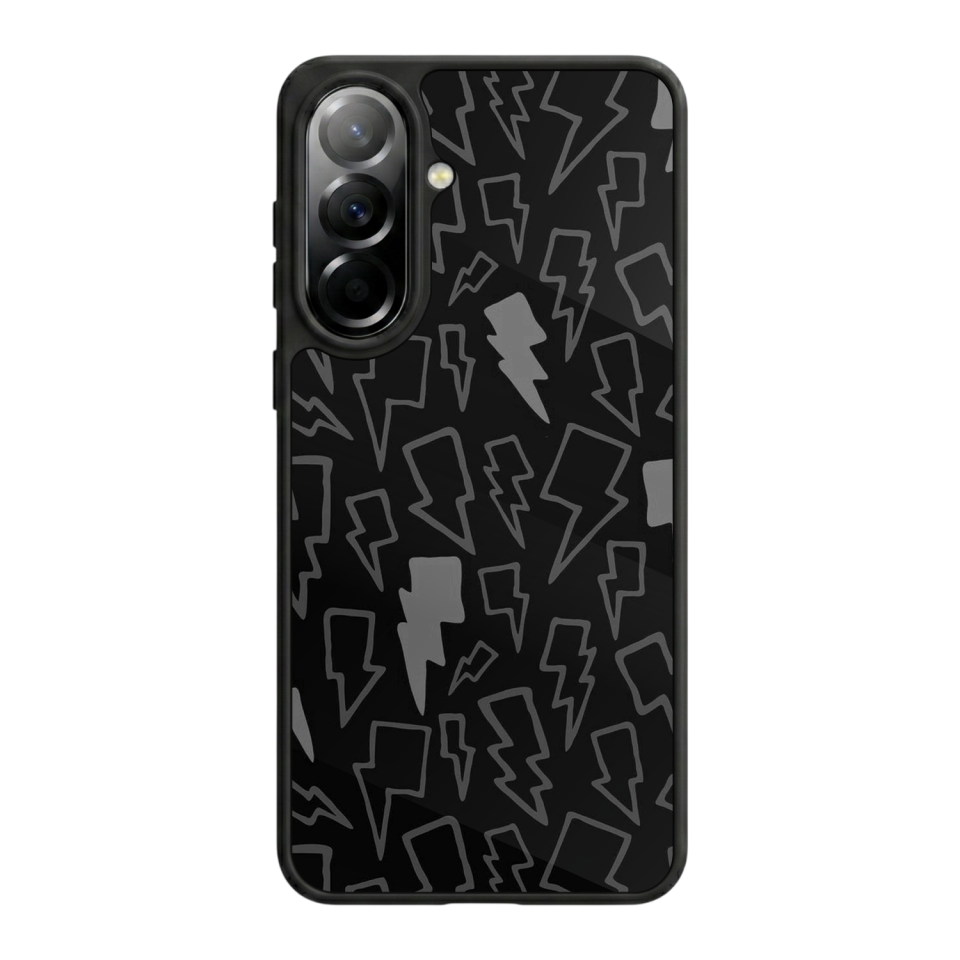 Samsung Galaxy A57 Uyumlu Simsek Tasarımlı Glossy Premium Kılıf