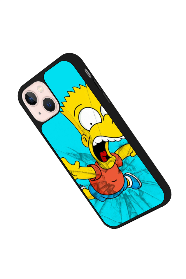 iPhone 15 Plus Uyumlu The Simpsons Tasarımlı Glossy Premium Kılıf