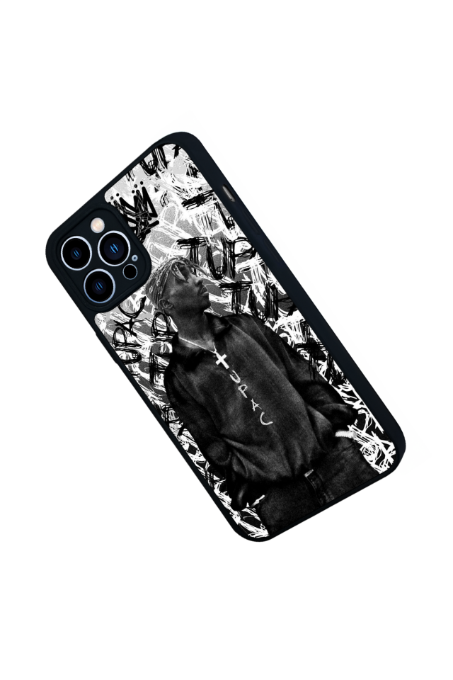 iPhone 13 Pro Max Uyumlu Tupac Tasarımlı Glossy Premium Kılıf