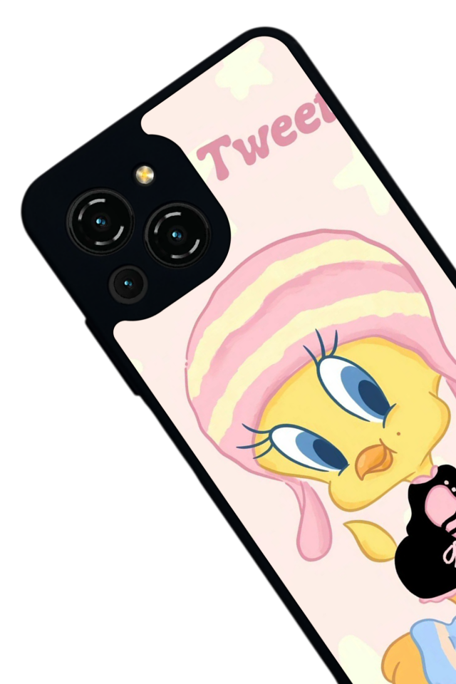 Reeder S23 Pro Max Uyumlu tweety Tasarımlı Glossy Premium Kılıf