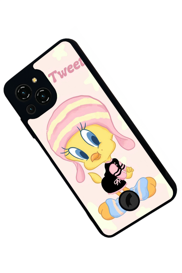 Reeder S23 Pro Max Uyumlu tweety Tasarımlı Glossy Premium Kılıf
