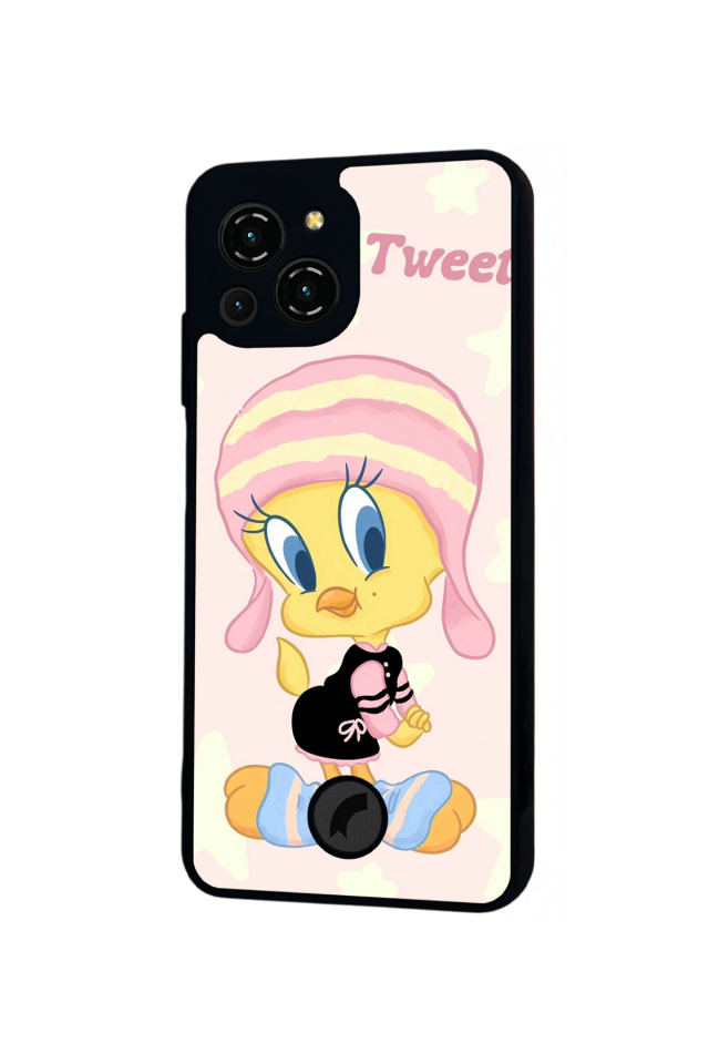 Reeder S23 Pro Max Uyumlu tweety Tasarımlı Glossy Premium Kılıf