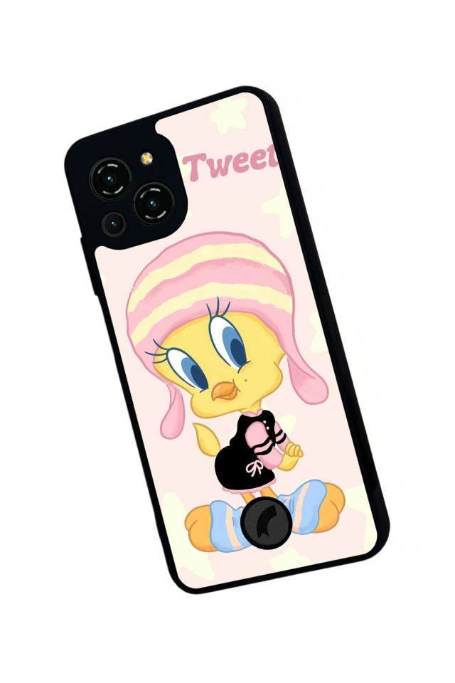 Reeder S23 Pro Max Uyumlu tweety Tasarımlı Glossy Premium Kılıf