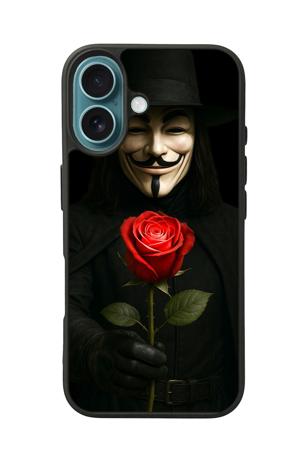 iPhone 16 Plus Uyumlu Vendetta Tasarımlı Glossy Premium Kılıf