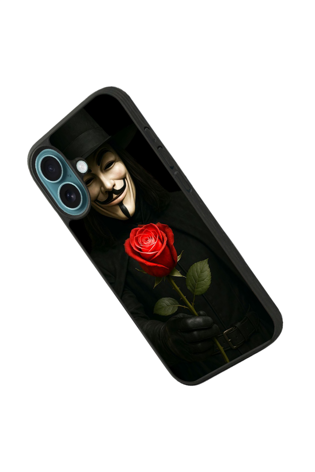 iPhone 16 Plus Uyumlu Vendetta Tasarımlı Glossy Premium Kılıf