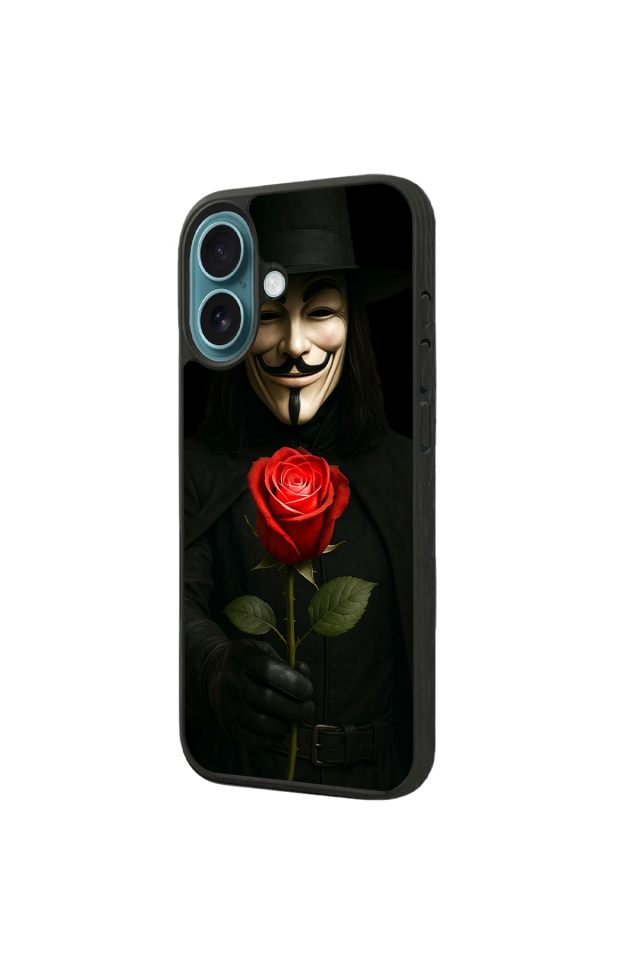 iPhone 16 Plus Uyumlu Vendetta Tasarımlı Glossy Premium Kılıf