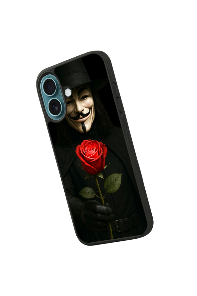 iPhone 16 Plus Uyumlu Vendetta Tasarımlı Glossy Premium Kılıf