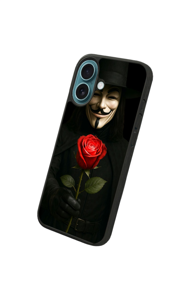 iPhone 16 Plus Uyumlu Vendetta Tasarımlı Glossy Premium Kılıf