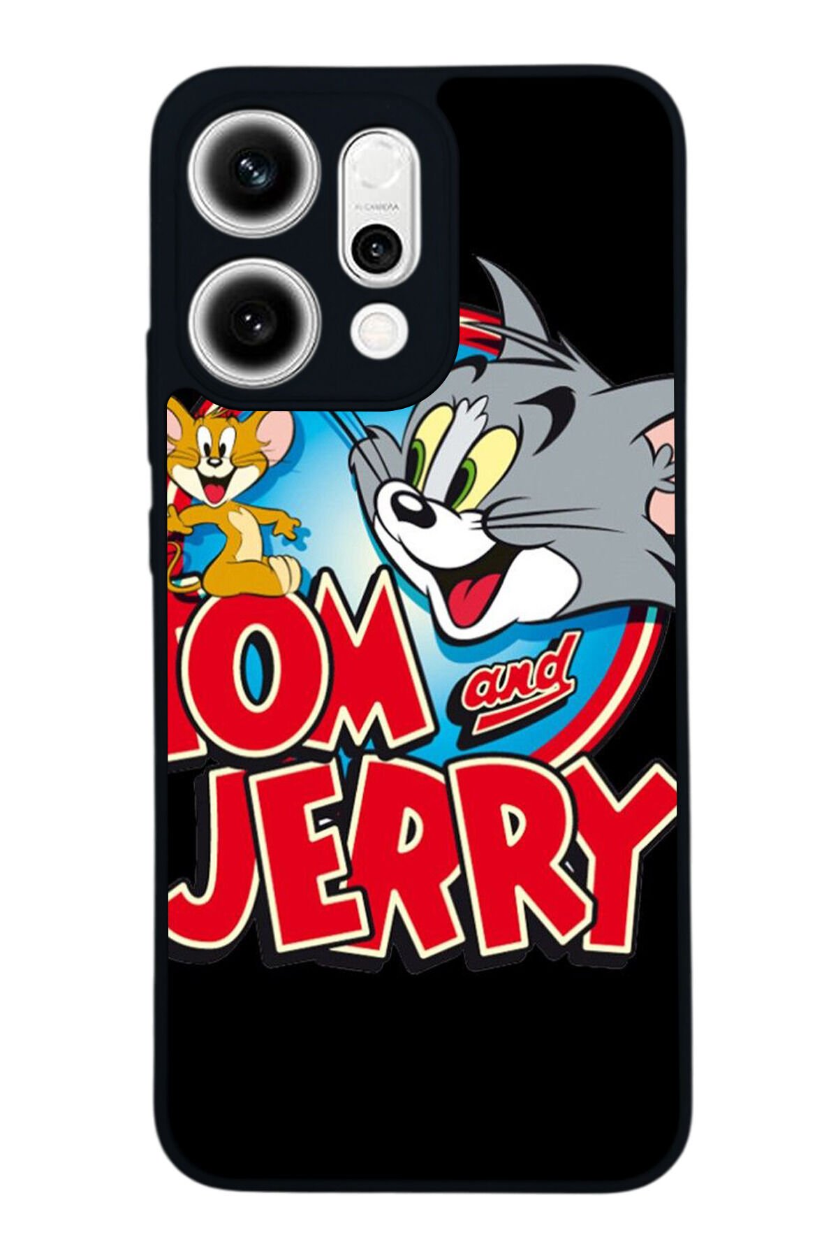 Oppo Reno 14 Uyumlu Tom And Jerry Tasarımlı Glossy Premium Kılıf