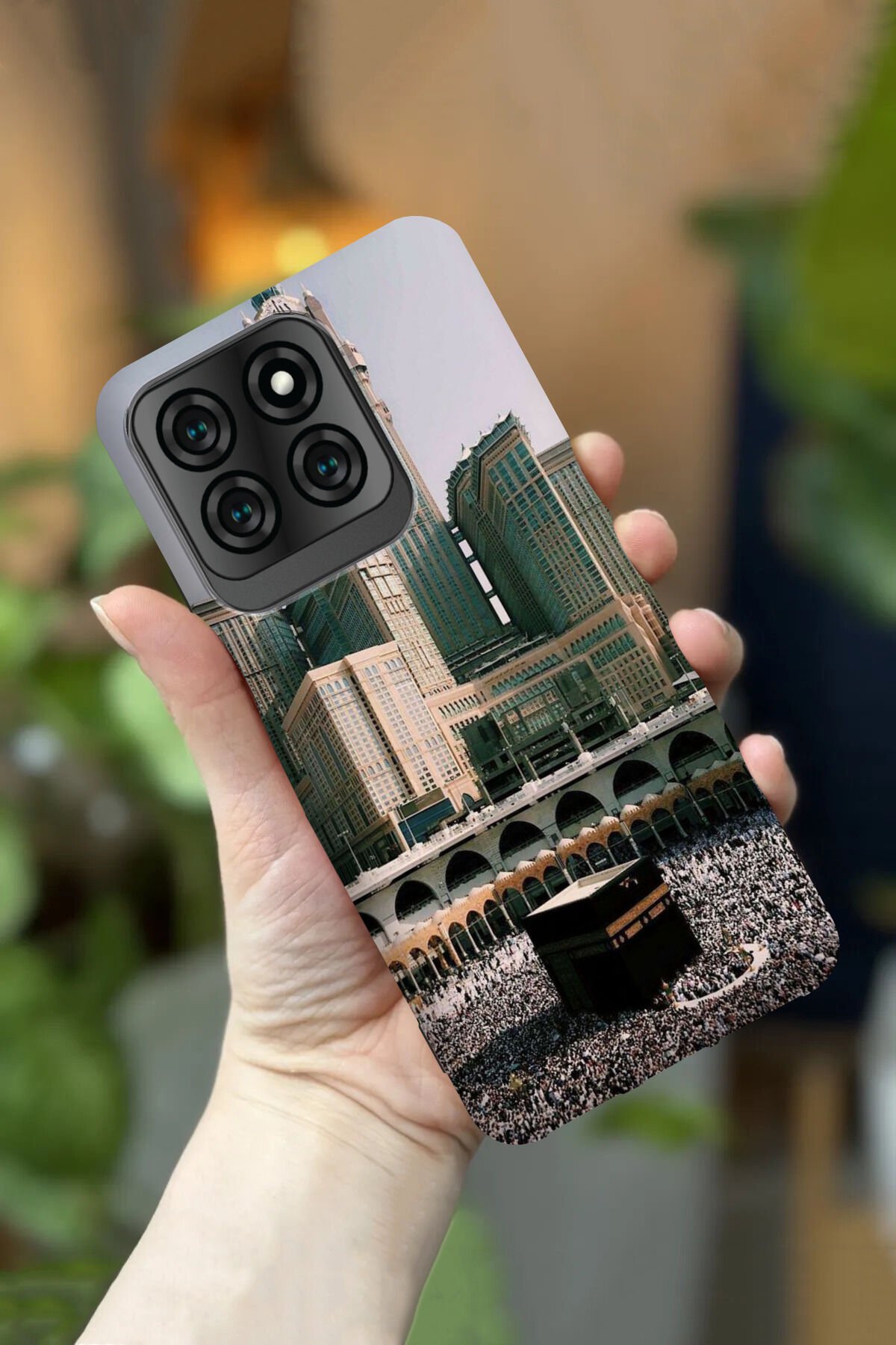 Reeder S71 Uyumlu Kamera Korumalı Kâbe Desenli HD Baskılı Silikon Kılıf