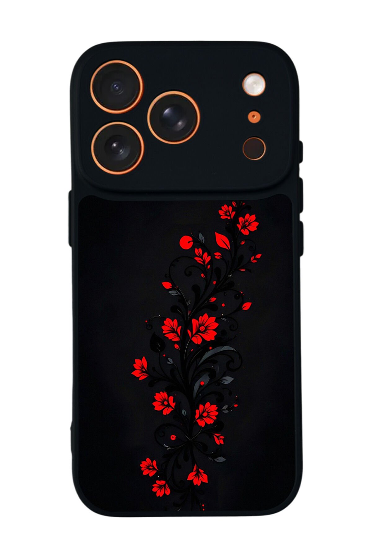 iPhone 17 Pro Uyumlu Floral Tasarımlı Glossy Premium Kılıf