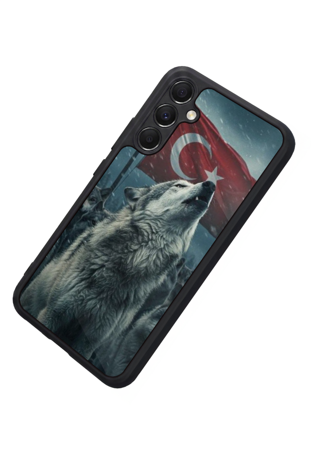 Samsung Galaxy A34 Uyumlu Bozkurt Tasarımlı Glossy Premium Kılıf