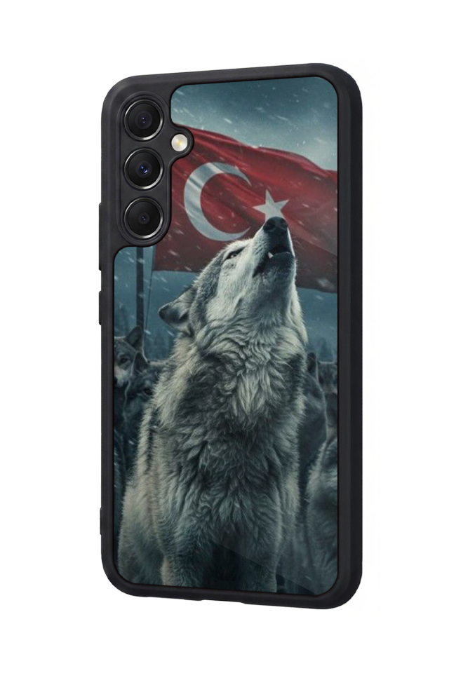 Samsung Galaxy A34 Uyumlu Bozkurt Tasarımlı Glossy Premium Kılıf