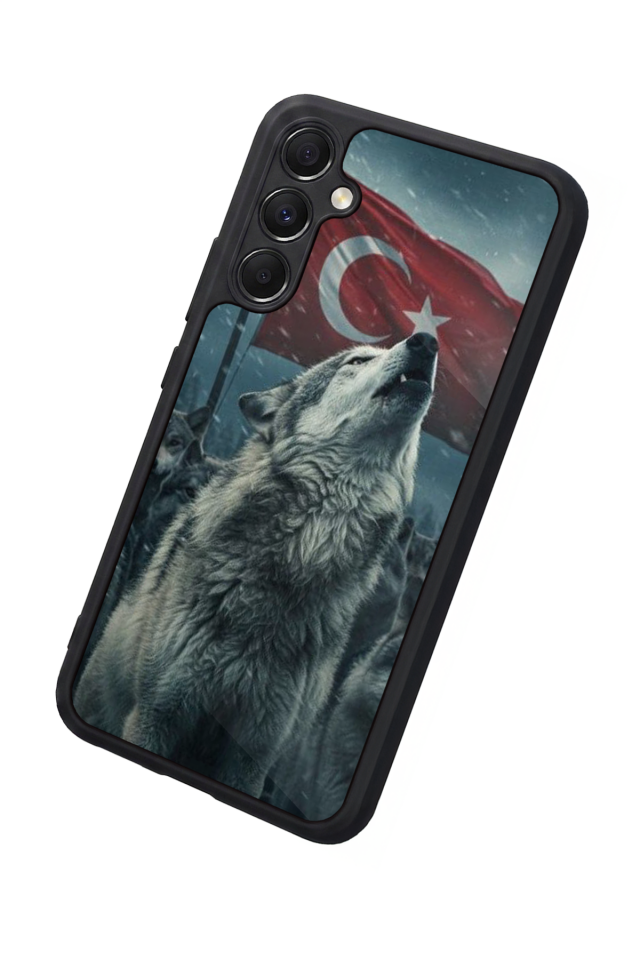 Samsung Galaxy A34 Uyumlu Bozkurt Tasarımlı Glossy Premium Kılıf