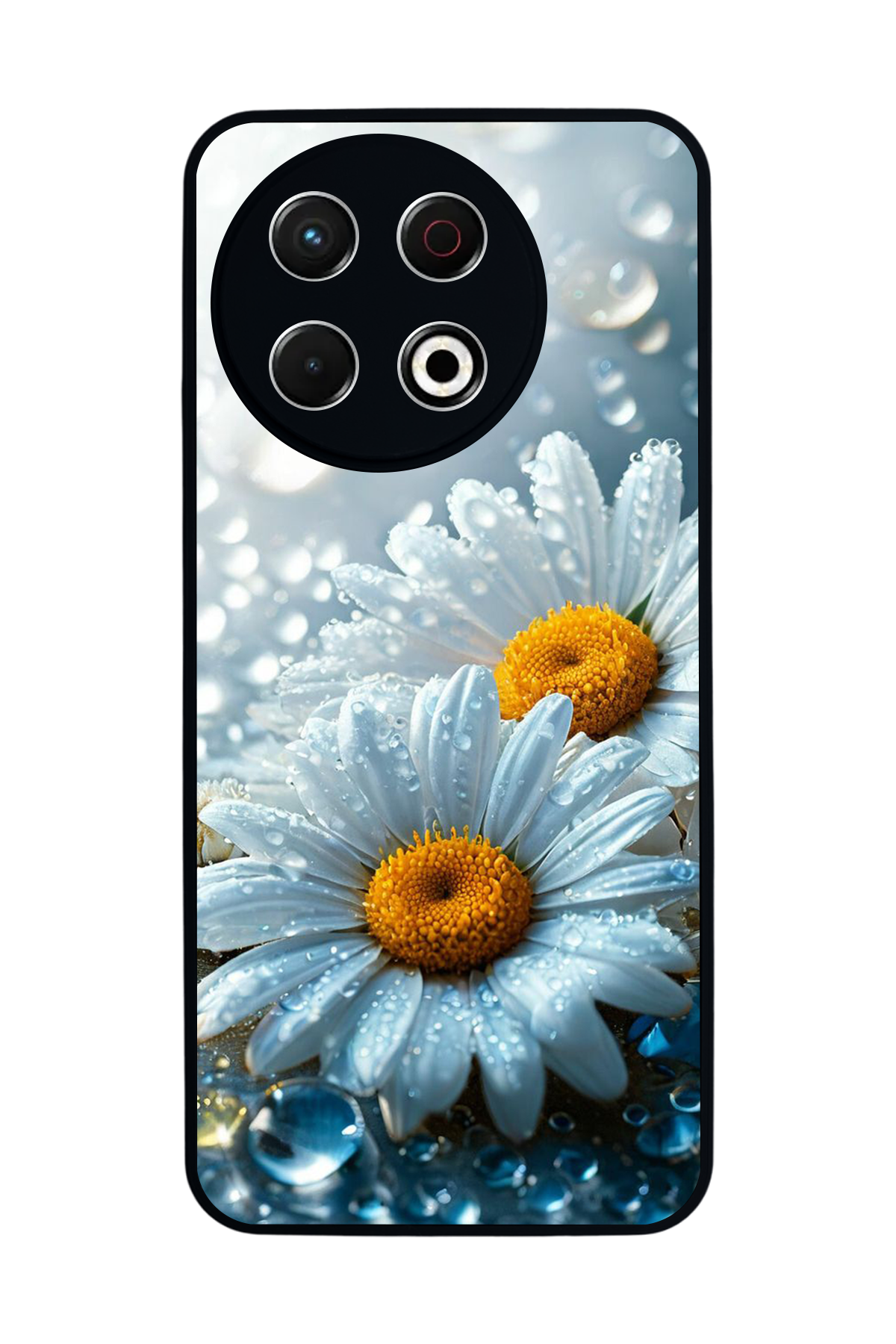 Tecno Spark 30 Pro Uyumlu Cicek Tasarımlı Glossy Premium Kılıf