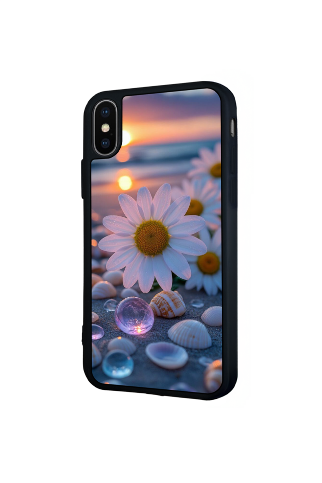 iPhone X/ XS Uyumlu Cicek Tasarımlı Glossy Premium Kılıf